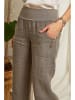 Lin Passion Leinen-Hose in Taupe