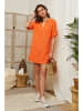 Lin Passion Leinen-Kleid in Orange