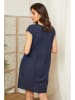 Lin Passion Leinen-Kleid in Dunkelblau