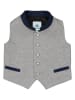 Isartrachten Traditioneel gilet grijs/donkerblauw