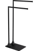 Wenko Handdoekhouder "Hella" zwart - (B)43,5 x (H)78,5 x (D)20 cm