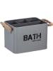 Wenko Aufbewahrungsbox "Gara" in Grau - (B)19 x (H)12,5 x (T)13 cm