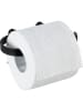 Wenko Toiletrolhouder "Classic Plus" zwart - (B)15 x (H)7,5 x (D)10 cm