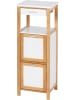 Wenko Kast "Finja" lichtbruin/wit - (B)34 x (H)89 x (D)30 cm