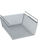 Wenko Regaleinhängekorb in Silber - (B)23 x (H)14 x (T)28 cm