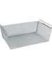 Wenko Regaleinhängekorb in Silber - (B)49 x (H)18 x (T)28 cm