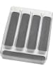 Wenko Bestekbak antraciet/transparant - (B)32,5 x (H)4,5 x (D)23 cm