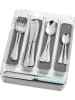 Wenko Bestekbak antraciet/transparant - (B)32,5 x (H)4,5 x (D)23 cm