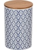 Wenko Voorraadpot "Lorca" blauw/wit - 1,45 l