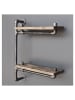 Scandinavia Concept Wandregal "Boru" in Walnuss - (B)47 x (H)60 x (T)13 cm