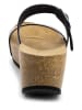 Sunbay Leren sleehakslippers "Ana" zwart