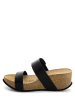 Sunbay Leren sleehakslippers "Ana" zwart