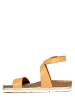 Sunbay Skórzane sandały "Dorado" w kolorze jasnobrązowym