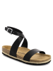 Sunbay Skórzane sandały w kolorze czarnym