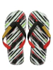 Brasileras Teenslippers "Gin Lines" rood