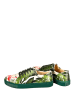 Streetfly Sneakersy w kolorze beżowo-zielonym ze wzorem