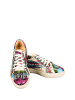 Streetfly Sneakersy w kolorze beżowym ze wzorem