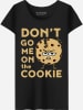 WOOOP Shirt "Don't go me on the Cookie" in Schwarz
