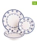 Trendy Kitchen by EXCÉLSA 18-delig tafelservies "Old Cottage" wit/blauw
