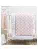 Emma+Noah Kruipdeken "Sheer Boho" lichtroze/wit - (L)120 x (B)120 cm