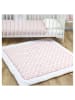Emma+Noah Kruipdeken "Sheer Boho" lichtroze/wit - (L)120 x (B)120 cm
