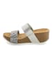BACKSUN Sleehakslippers zilverkleurig