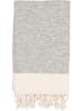 Samimi Hamamtuch in Grau/ Beige - (L)180 x (B)100 cm