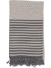 Samimi Hamamtuch in Beige/ Grau - (L)180 x (B)100 cm