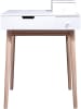 THE HOME DECO FACTORY Kaptafel "Elsa" wit - (B)60 x (H)125 x (D)50 cm