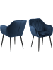 AC Design Krzesło "Emilia" w kolorze granatowym - 57 x 83 x 59 cm
