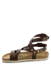 Sunbay Leder-Sandalen "Elorza" in Braun