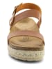Sunbay Skórzane sandały "Tucupita" w kolorze jasnobrązowym