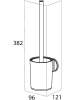 Tiger Toiletborstelgarnituur "Tune" zwart - (B)9,6 x (H)38,2 cm