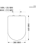 Tiger Toiletbril "Elvas" met softclose dekselsluiting wit - (L)45 x (B)37 cm