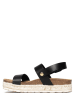 BAYTON Leren sandalen "Whyalla" zwart