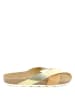 BAYTON Slippers "Mildura" goudkleurig/lichtbruin