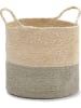 little nice things Opbergmand beige/grijs - (H)30 x Ø 30 cm