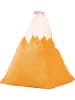The Wild Hug Sitzsack "Mountain" in Orange/ Weiß - (B)50 x (H)60 x (T)50 cm