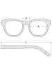 adidas Damskie okulary przeciwsłoneczne w kolorze czarno-białym