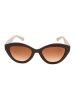 adidas Damen-Sonnenbrille in Dunkelbraun/ Beige