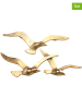 Boltze 2er-Set: Wandobjekte "Vogel" in Gold - (B)35 cm
