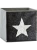 STORE IT Ordnungsbox "Stern" in Grau/ Silber/ Schwarz - (B)32 x (H)32 x (T)32 cm