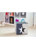 STORE IT Ordnungsbox "Stern" in Grau/ Silber/ Schwarz - (B)32 x (H)32 x (T)32 cm