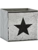 STORE IT Ordnungsbox "Stern" in Grau/ Silber/ Schwarz - (B)32 x (H)32 x (T)32 cm