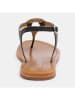 CALANK Leder-Zehensandalen in Schwarz