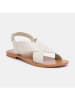 CALANK Leder-Sandalen in Creme