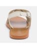 CALANK Leren sandalen crème