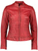 7eleven Skórzana kurtka "Sari" w kolorze czerwonym