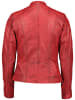 7eleven Skórzana kurtka "Sari" w kolorze czerwonym