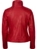 7eleven Skórzana kurtka "Serace" w kolorze czerwonym